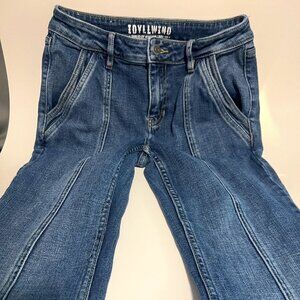 dyllwind Fueled by Miranda Lamber Jeans Women's Sz 4 Wide Leg 24in waist x 31in